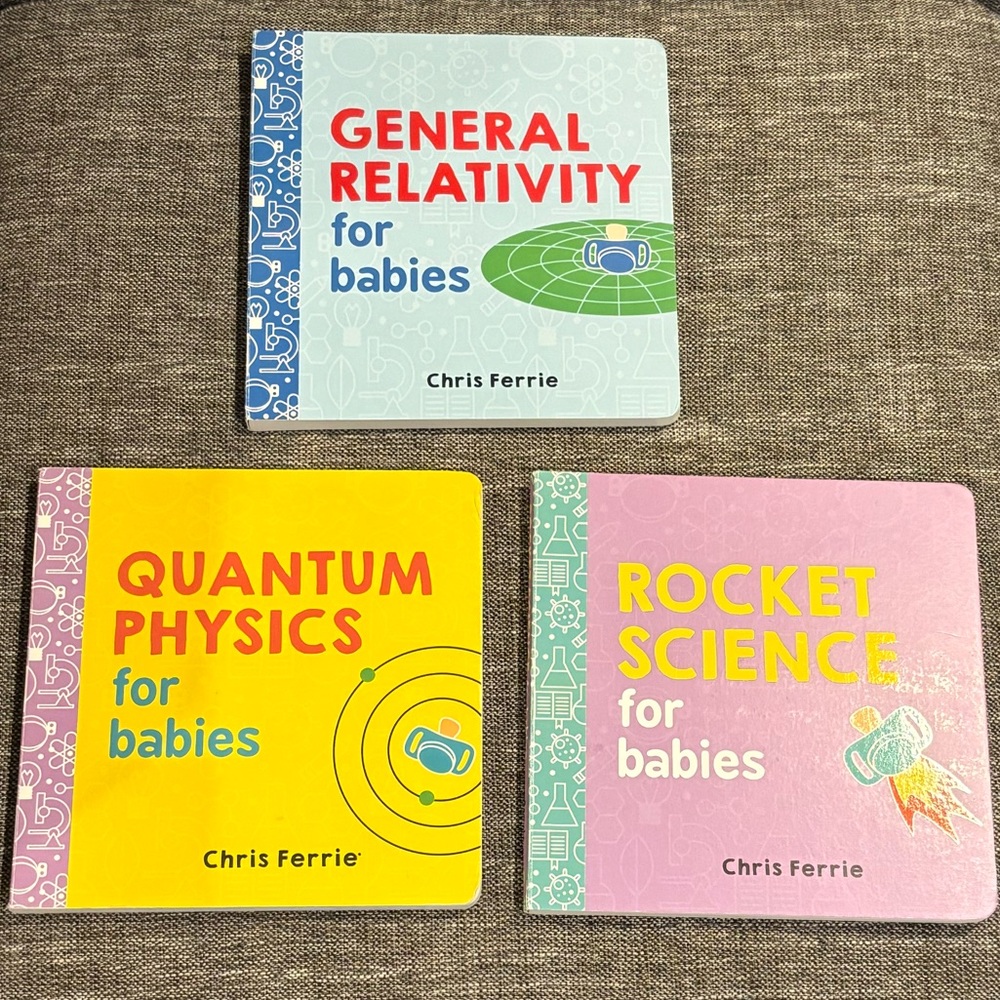 Quantum Physics Rocket Science General Relativity Babies Book Set Chris Ferris